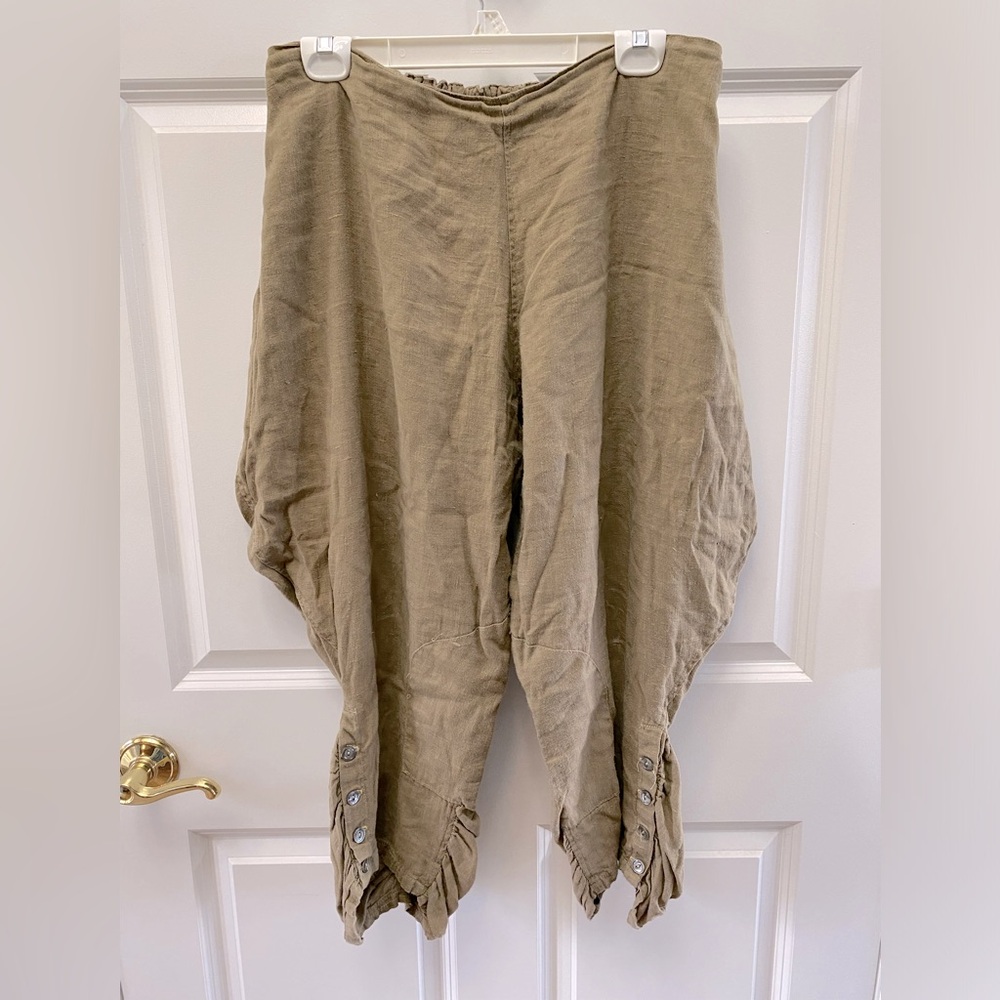 Linen jodhpur pants